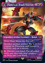 Flamewar, Brash Veteran // Flamewar, Streetwise Operative [Borderless Showcase]