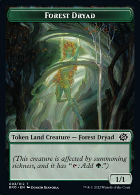 Forest Dryad Token TBRO