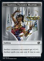 Saheeli, Filigree Master Emblem Token TBRO