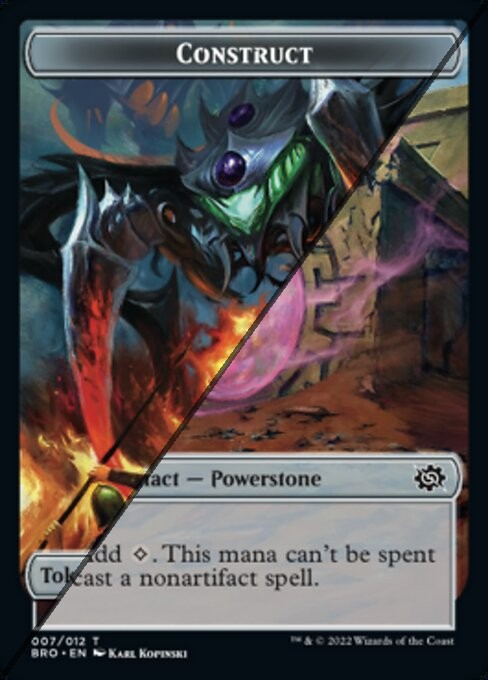 Construct Token  // Powerstone Token TBRO  [Foil]