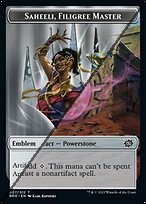 Saheeli, Filigree Master Emblem Token  // Powerstone Token TBRO  [Foil]