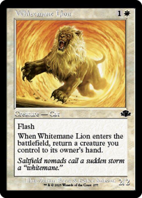 Whitemane Lion [Showcase Retro Frame]