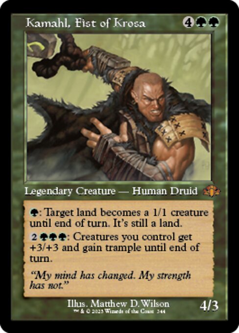 Kamahl, Fist of Krosa [Showcase Retro Frame]
