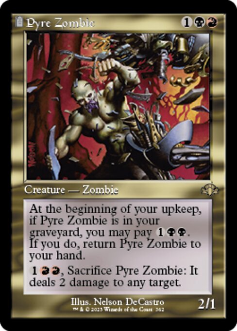 Pyre Zombie [Showcase Retro Frame Foil]