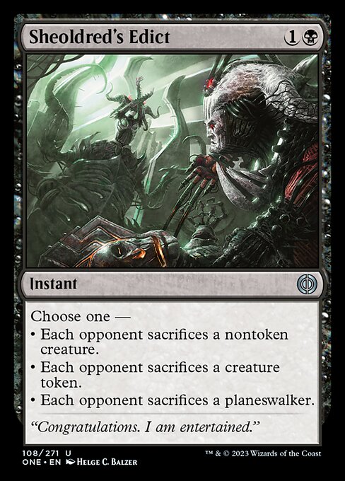 Sheoldred's Edict [Foil]