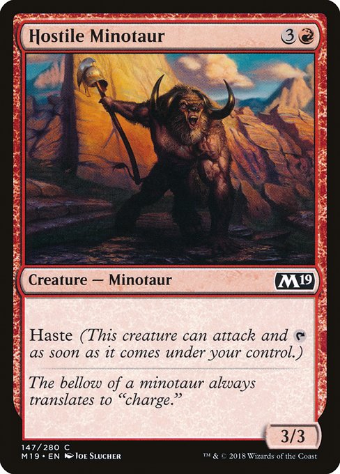 Hostile Minotaur [Foil]