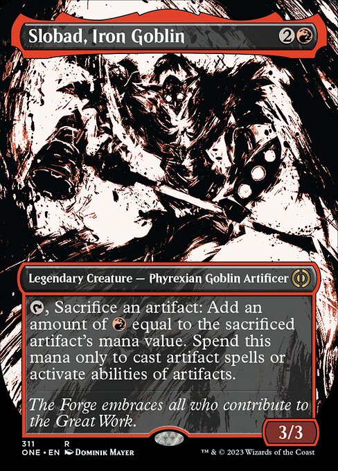Slobad, Iron Goblin [Borderless Showcase Foil]
