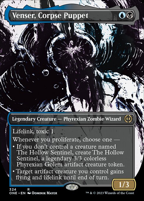 Venser, Corpse Puppet [Borderless Showcase Foil]
