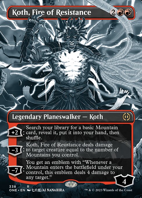 Koth, Fire of Resistance [Borderless Showcase Foil]
