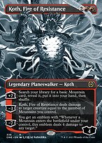 Koth, Fire of Resistance [Borderless Showcase]