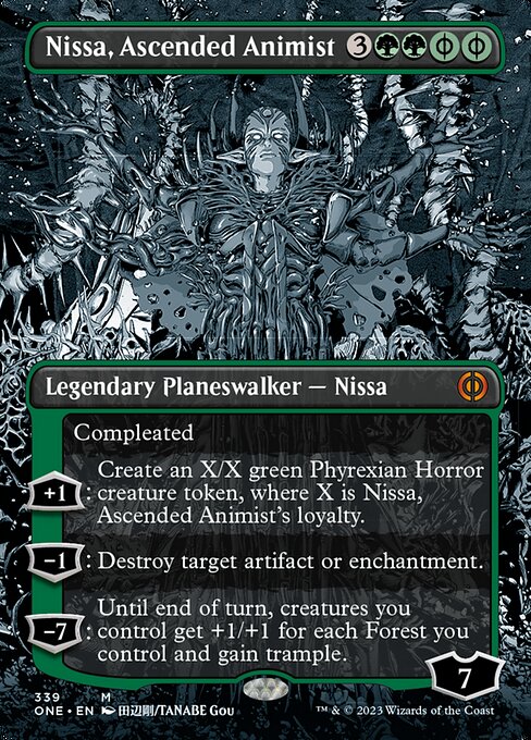 Nissa, Ascended Animist [Borderless Showcase Foil]