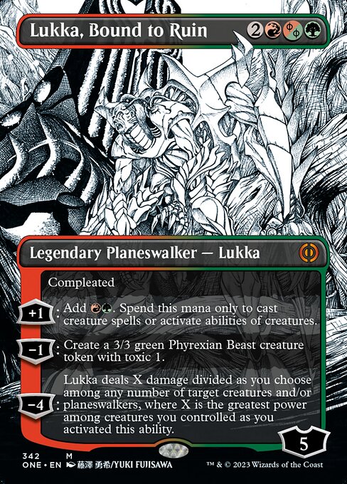 Lukka, Bound to Ruin [Borderless Showcase Foil]