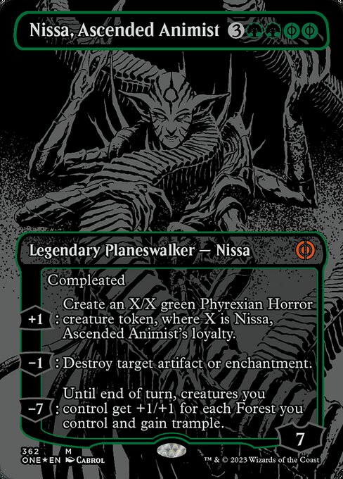 Nissa, Ascended Animist [Borderless Foil]