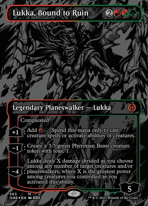 Lukka, Bound to Ruin [Borderless Foil]