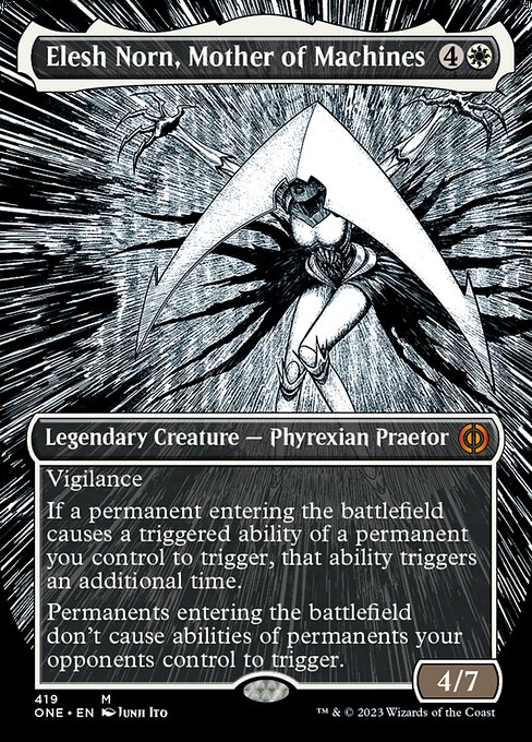 Elesh Norn, Mother of Machines [Borderless Showcase Foil]