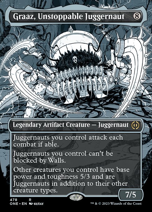 Graaz, Unstoppable Juggernaut [Borderless Showcase Foil]