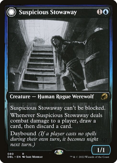 Suspicious Stowaway // Seafaring Werewolf [Foil]