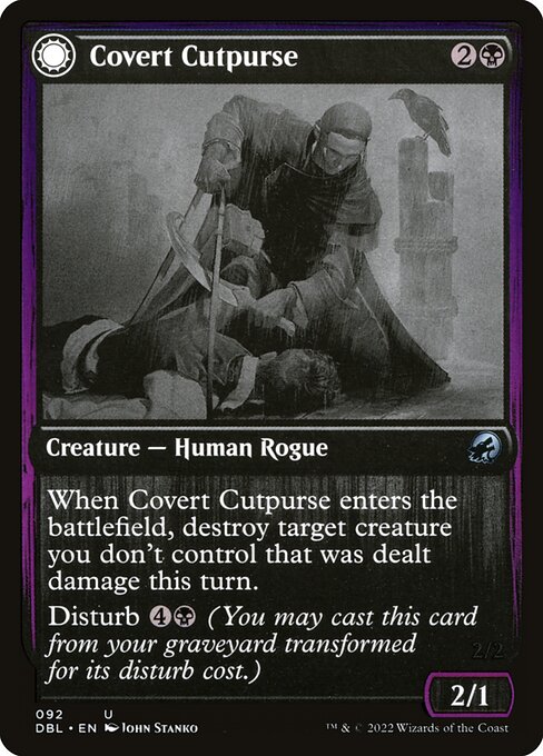 Covert Cutpurse // Covetous Geist [Foil]