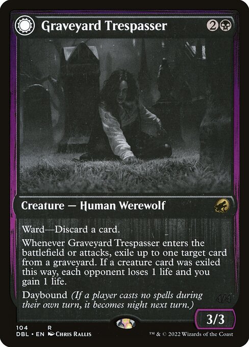 Graveyard Trespasser // Graveyard Glutton [Foil]