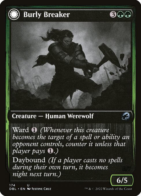 Burly Breaker // Dire-Strain Demolisher [Foil]