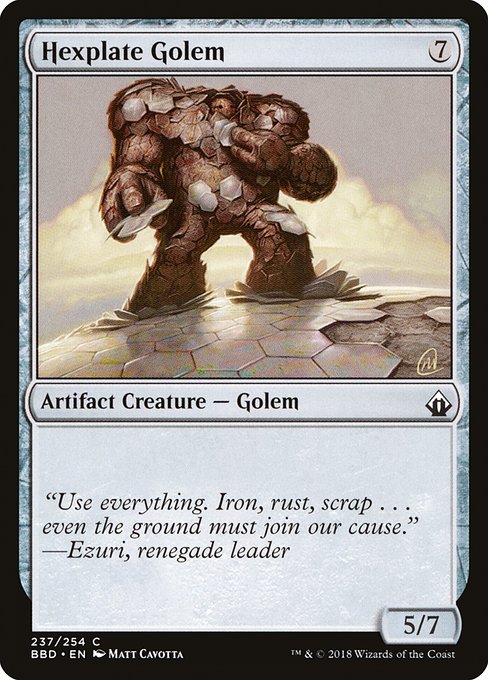 Hexplate Golem [Foil]