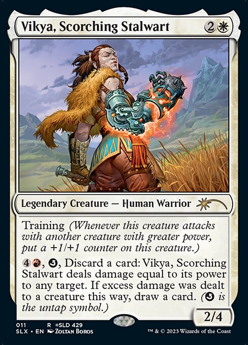 Vikya, Scorching Stalwart [Foil]