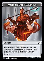 Koth, Fire of Resistance Emblem Token TONE