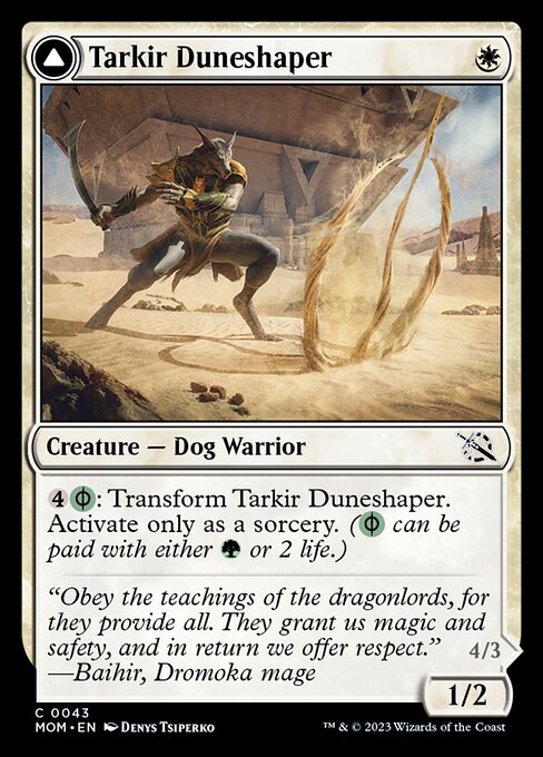Tarkir Duneshaper // Burnished Dunestomper [Foil]