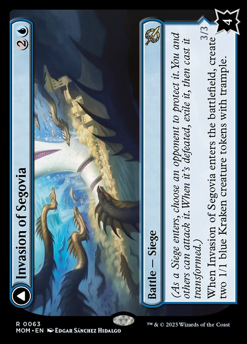 Invasion of Segovia // Caetus, Sea Tyrant of Segovia [Foil]