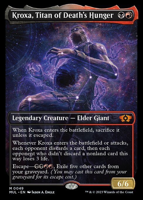 Kroxa, Titan of Death's Hunger [Showcase Foil]