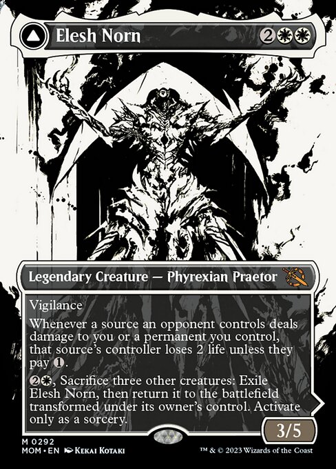 Elesh Norn // The Argent Etchings [Borderless Showcase Foil]