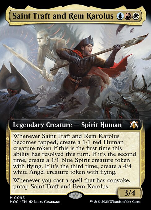 Saint Traft and Rem Karolus [Extended Artwork Foil]