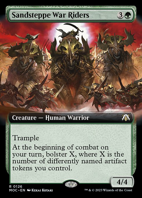 Sandsteppe War Riders [Extended Artwork Foil]