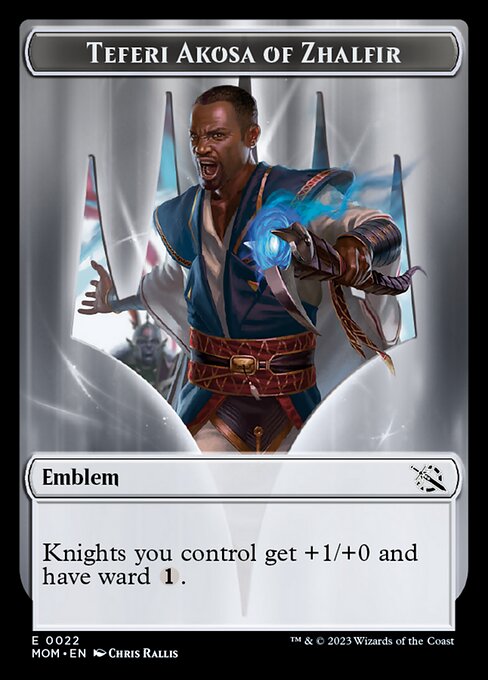 Teferi Akosa of Zhalfir Emblem Token TMOM