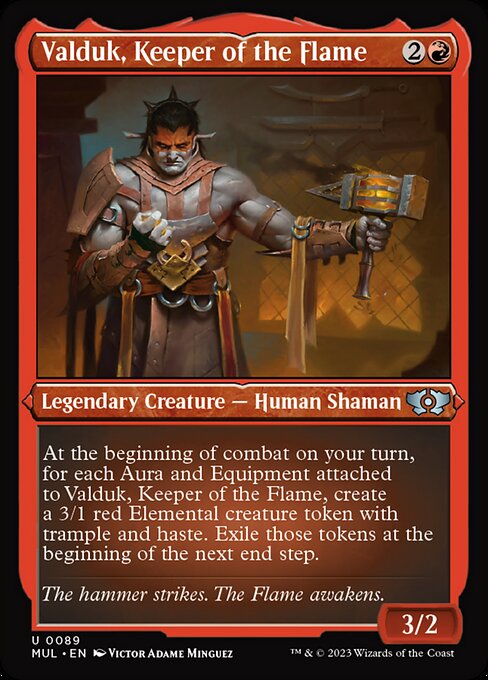Valduk, Keeper of the Flame [Etched Foil]