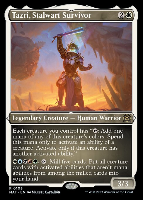 Tazri, Stalwart Survivor [Etched Foil]