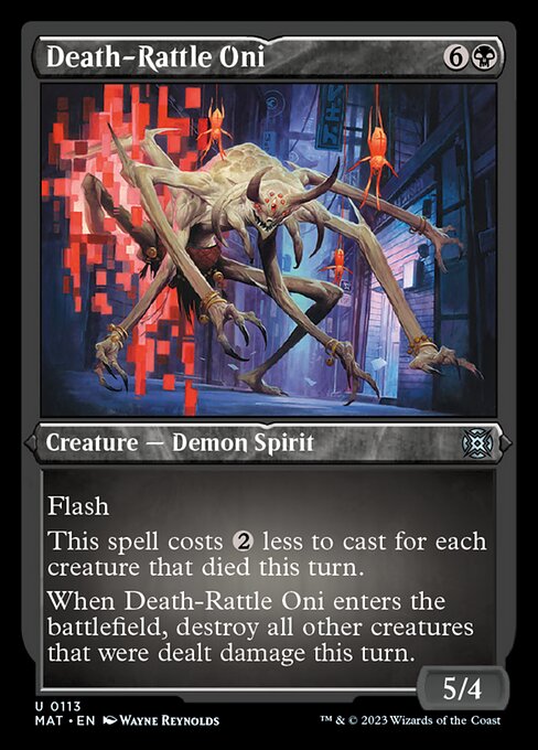 Death-Rattle Oni [Etched Foil]