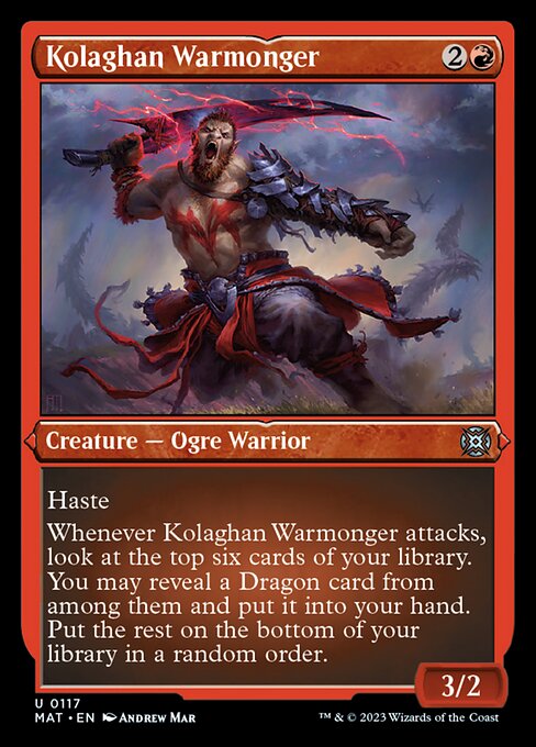 Kolaghan Warmonger [Etched Foil]
