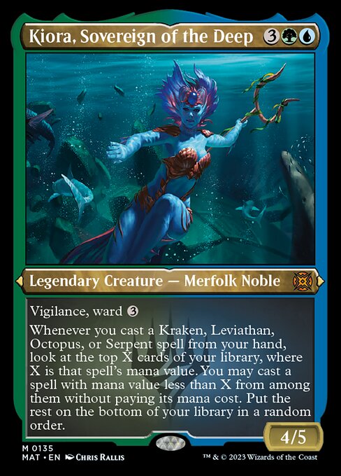 Kiora, Sovereign of the Deep [Etched Foil]