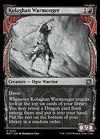 Kolaghan Warmonger [Showcase Foil]