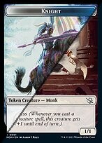 Knight Token  // Monk Token TMOM  [Foil]