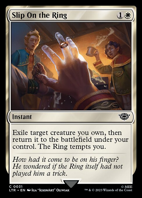 Slip On the Ring [Foil]