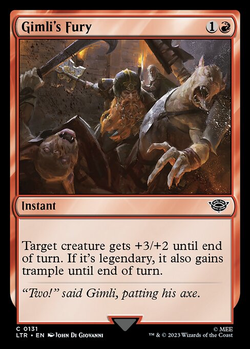 Gimli's Fury [Foil]