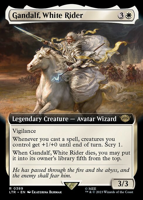 Gandalf, White Rider [Extended Artwork Foil]