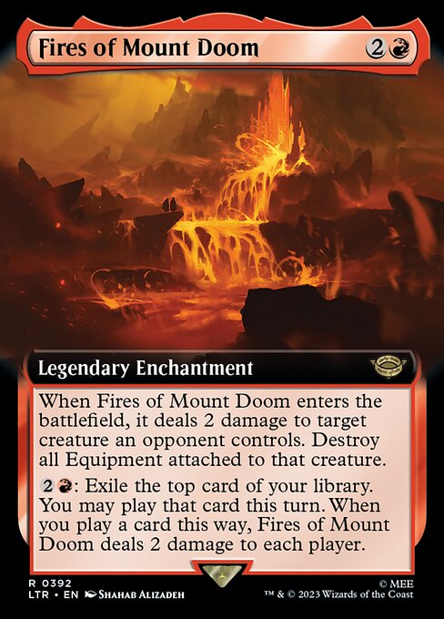 Fires of Mount Doom [Extended Artwork Foil]