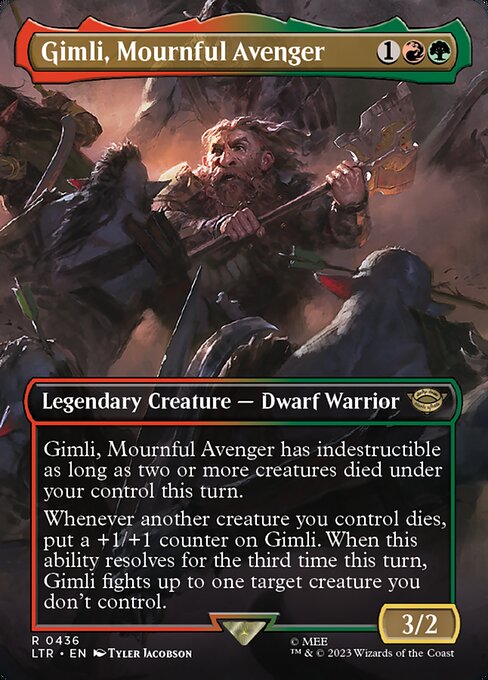 Gimli, Mournful Avenger [Borderless Scene]
