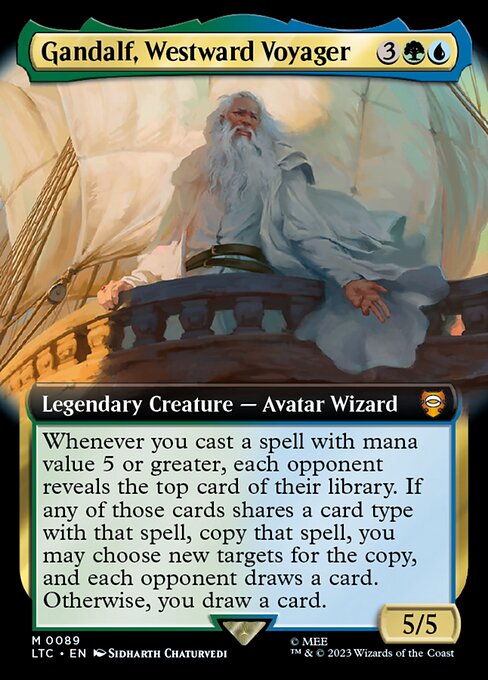 Gandalf, Westward Voyager [Extended Artwork Foil]