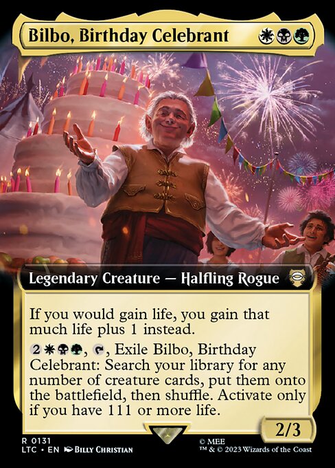 Bilbo, Birthday Celebrant [Extended Artwork Foil]