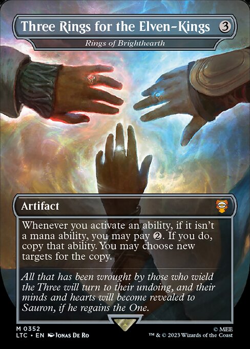 Three Rings for the Elven-Kings (Rings of Brighthearth) [Borderless]
