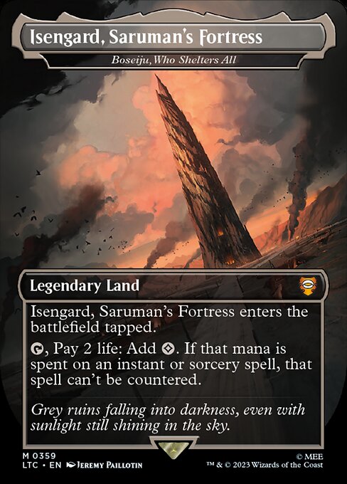 Isengard, Saruman's Fortress (Boseiju, Who Shelters All) [Borderless]